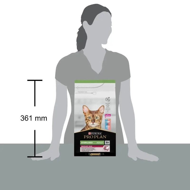 Purina Pro Plan Sterilised Adult 1+ Savoury Duo сухий корм для стерилізованих котів 1.5 кг - з тріскою та фореллю (7613036732413)  - фото 3