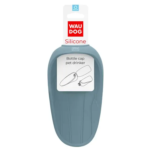 WAUDOG Silicone поїлка-насадка на пляшку 16.5х9 см - сіра (4823089356204)