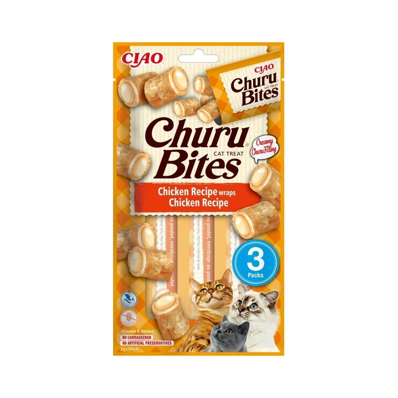 INABA Churu Bites лакомство для кошек 10 г - с курицей (8859387700827) 