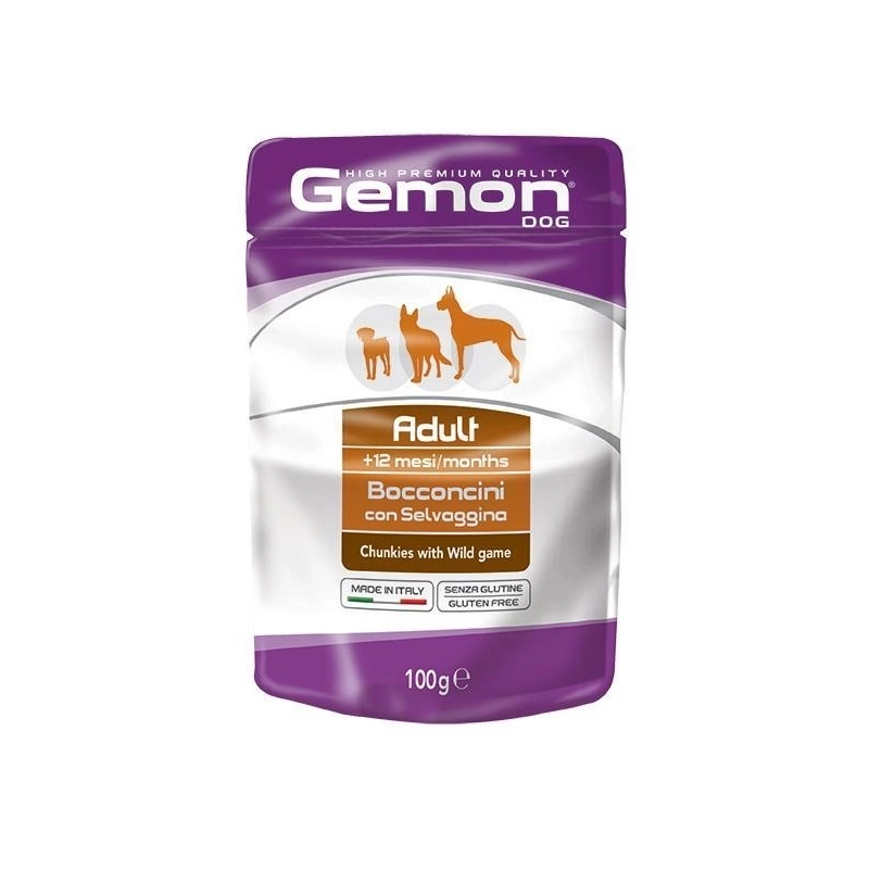Gemon Dog Wet Adult влажный корм для собак 100 г - с кабаном (8009470300629) 