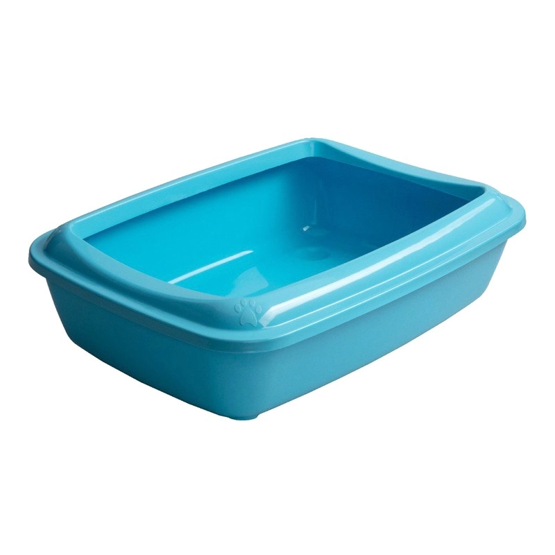 AnimAll CNR 106 туалет для кішок 50х37х13.5 см - під наповнювач, з лопаткою, блакитний (2000981202507) 