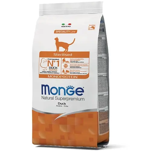 Monge Cat Sterilised сухой корм для стерилизованных кошек 1.5 кг - с уткой (8009470012003)
