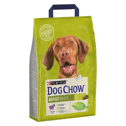 Dog Chow ADULT 1+ Lamb сухий корм для собак 2.5 кг - з ягням (7613034485946)