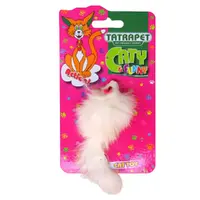 TATRAPET Caty Funny Мишка плюшева іграшка для котів 5 см - сіра (8585027970052) 