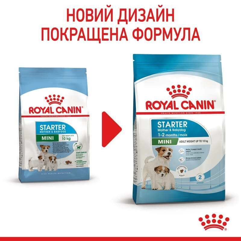 Royal Canin MINI STARTER сухой корм для щенков мелких пород 1 кг(3182550778657)  - фото 7