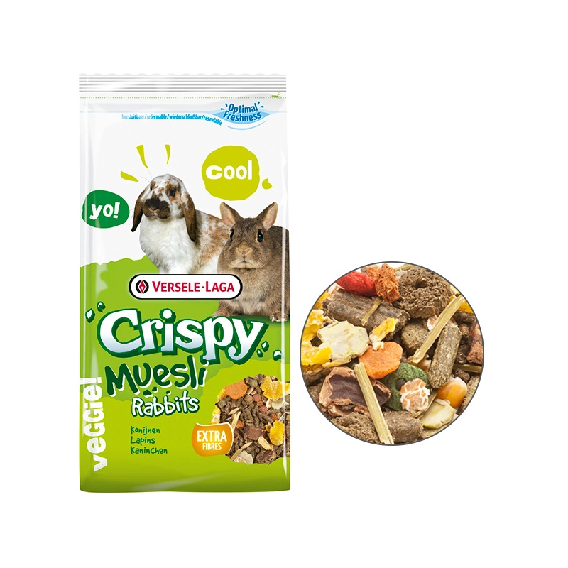 Versele-Laga Crispy Muesli Rabbits Cuni корм для карликових кроликів 1 кг (5410340617014) 