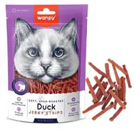 Wanpy Soft Duck Jerky Strips ЛАСОЩІ Premium коти (в'ялене філе) 80 г 