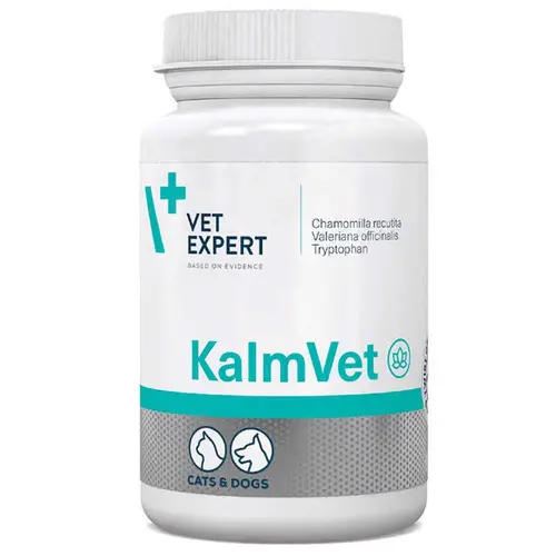 Vet Expert KalmVet харчова добавка для котів і собак 1 капсула - для зменшення симптомів стресу (5907752658709)