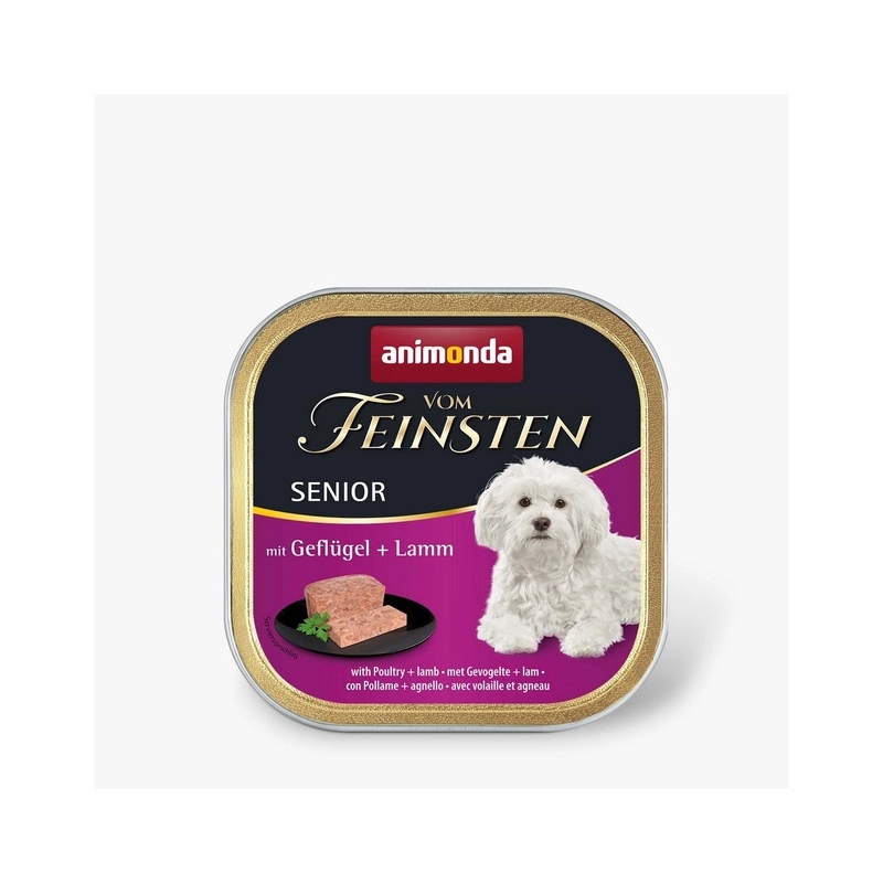 Animonda Vom Feinsten Poultry & Lamb SENIOR ВОЛОГИЙ КОРМ Premium літні собаки (з птицею і ягням) 150 г 