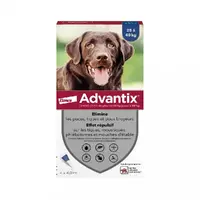 Bayer Advantix краплі для собак 4 мл/піпетка - від бліх, кліщів і комарів, більше 25 кг (4007221047254) 