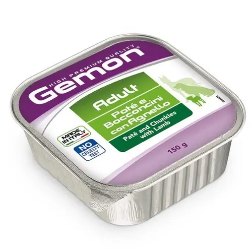 Gemon Dog Wet Adult влажный корм для собак 150 г - с ягненком (8009470300278)