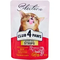 Club 4 Paws Premium SELECTION ADULT Tail-Waggins Slices Beef & Veggies ВОЛОГИЙ КОРМ Premium собаки (з яловичиною та овочами) 85 г 