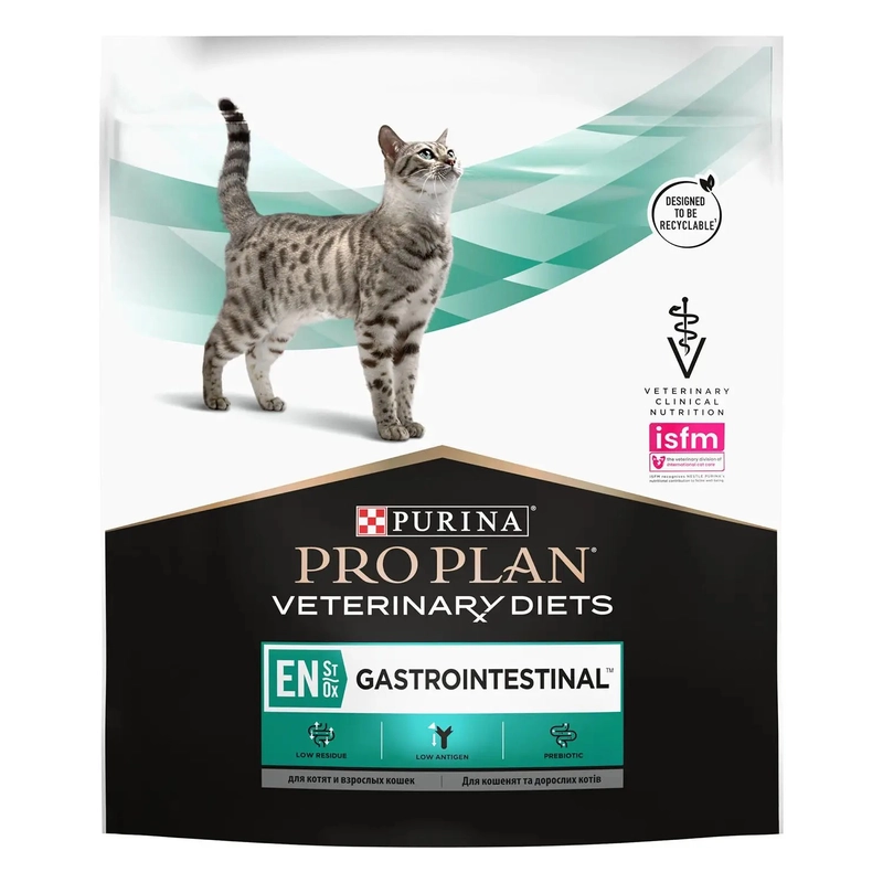 Purina Pro Plan Veterinary Diets EN Gastrointestinal сухой корм для кошек при расстройствах пищеварения 400 г - с курицей (7613035154537) 