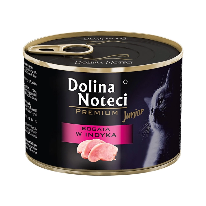 Dolina Noteci Premium влажный корм для котят 185 г - с индейкой в соусе (5902921303817) 