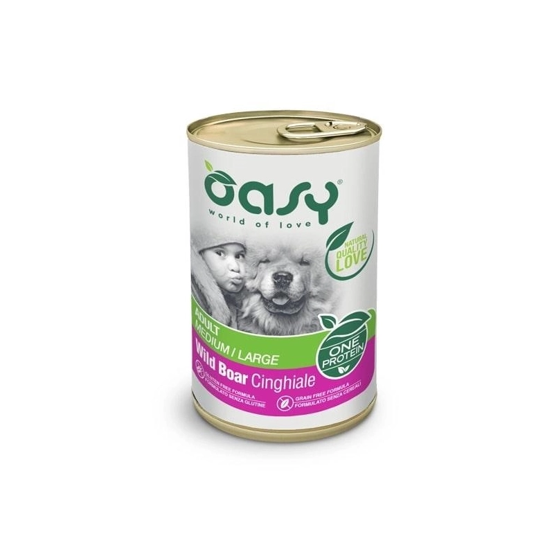 Oasy OAP Adult Medium/Large влажный корм для собак средних и крупных пород 400 г - с дичью (8053017346175) 