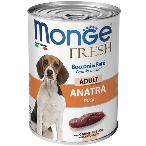 Monge Dog Wet Fresh влажный корм для собак 400 г - с уткой (8009470014564)
