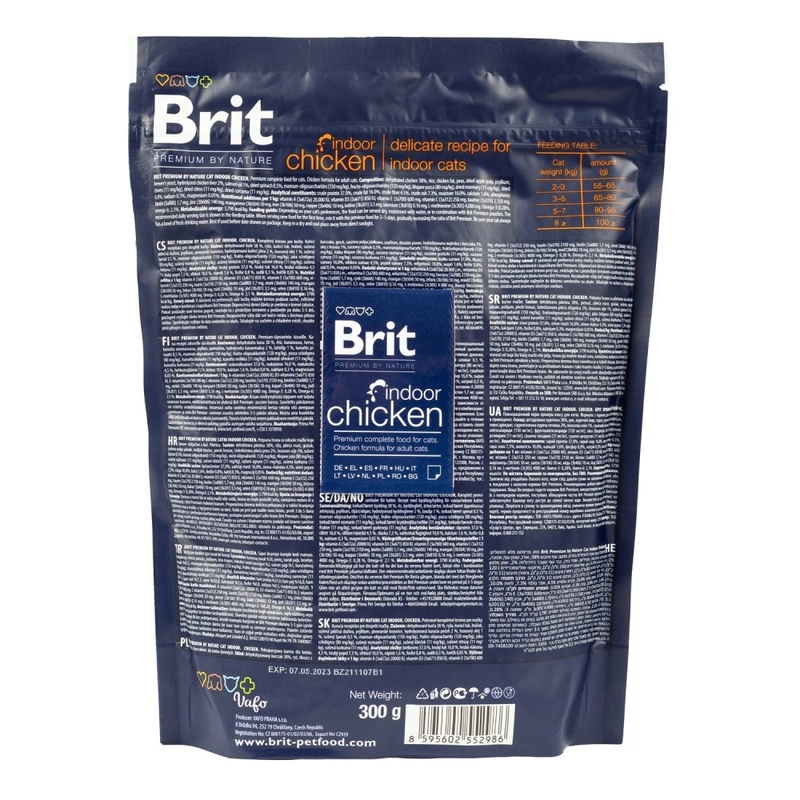 Brit Premium by Nature Indoor СУХИЙ КОРМ Premium коти (для приміщень) 300 г  - фото 2