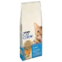 Cat Chow Feline 3 в 1 сухий корм для котів 15 кг - з індичкою (7613034153746) 