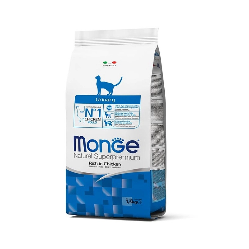 Monge Urinary Chicken Natural сухий корм для котів для профілактики сечокам'яної хвороби 1.5 кг - з куркою (8009470012003) 