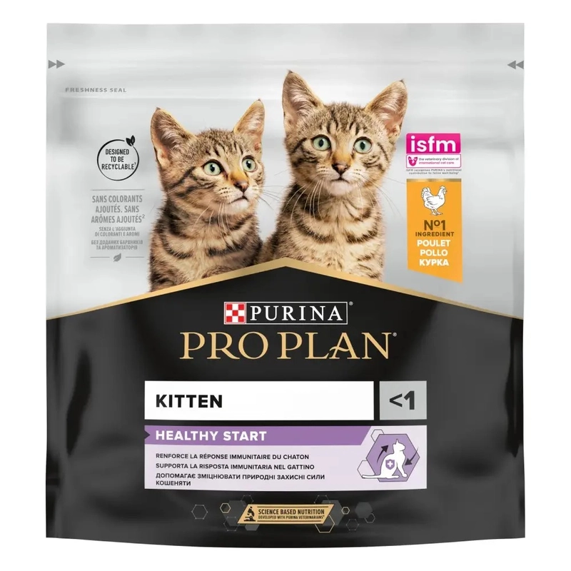 Purina Pro Plan Original Kitten Healthy Start -1 сухий корм для кошенят 400 г - з куркою (7613036545099)  - фото 6
