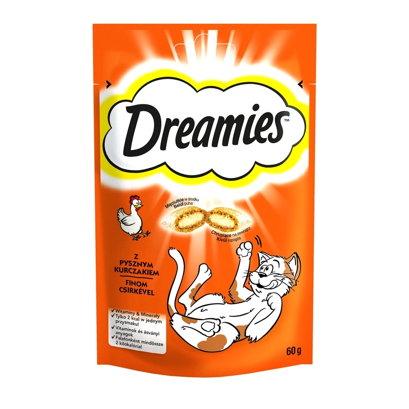 Dreamies ЛАСОЩІ Економ коти (з куркою) 60 г 