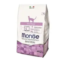 Monge Sterilised Chicken Natural сухий корм для стерилізованих котів 400 г - з куркою (8009470011921) 