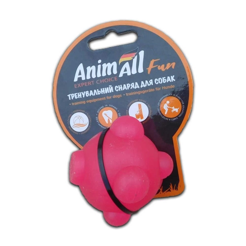 AnimAll Fun Куля іграшка для собак 5 см - коралова (2000981167318) 