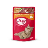 Мяу! влажный корм для кошек 85 г - печень в соусе (4820083901584) 