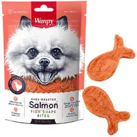 Wanpy Salmon Fish Shape Bites ЛАСОЩІ Premium собаки (з лосося та рибки) 100г 