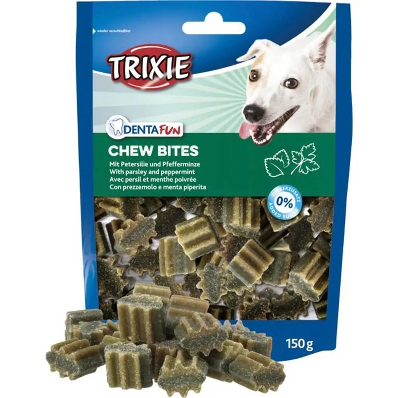 Trixie Denta Fun Chew Bites ЖУВАЛЬНІ ЛАСОЩІ Premium собаки (жувальні шматочки) 150 г 