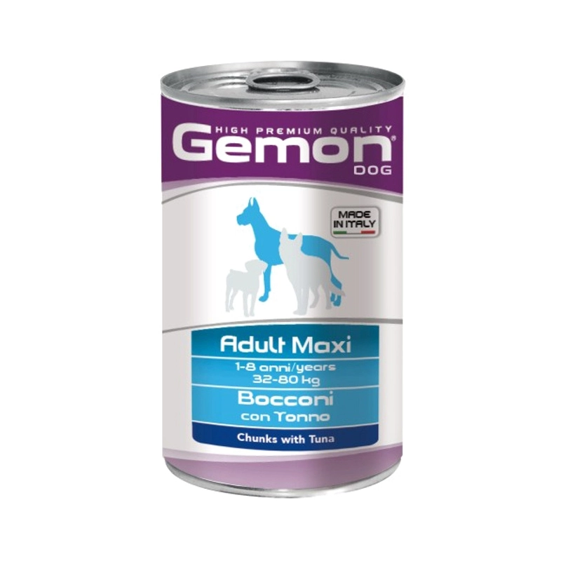 Gemon Dog Maxi ADULT Chunks with Beef ВОЛОГИЙ КОРМ Економ собаки великих порід (з яловичиною та рисом) 1250 г 