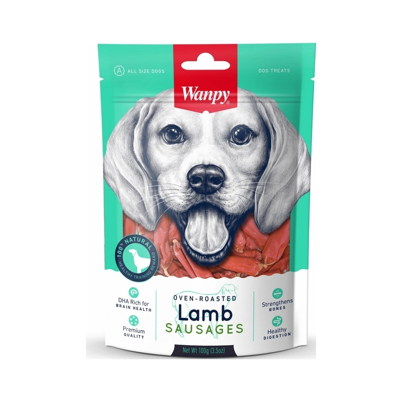 Wanpy Lamb Sausages лакомство для собак 100 г - с ягненком (6927749840039) 