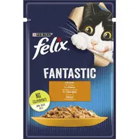 Felix Fantastic ВОЛОГИЙ КОРМ Економ коти (з куркою) 85 г  - фото 1