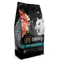 Savory Kitten Chicken сухий корм для кошенят 400 г - з індичкою та куркою (4820232630136) 