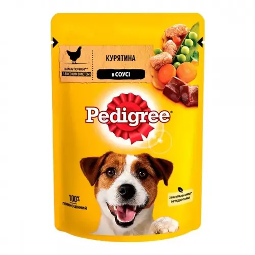 Pedigree ВОЛОГИЙ КОРМ Економ собаки (з куркою та овочами) 100 г