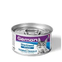 Gemon Adult Mousse ВОЛОГИЙ КОРМ Економ коти (мус з тунцем та свининою) 85 г 