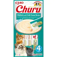 Inaba Ciao Churu ЛАСОЩІ Холістік коти (з куркою та крабом) 14 г 