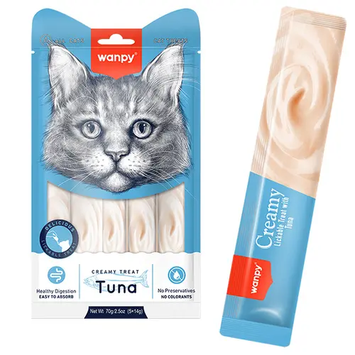 Wanpy Creamy Treat Tuna ЛАСОЩІ Premium коти (з тунцем) 14 г