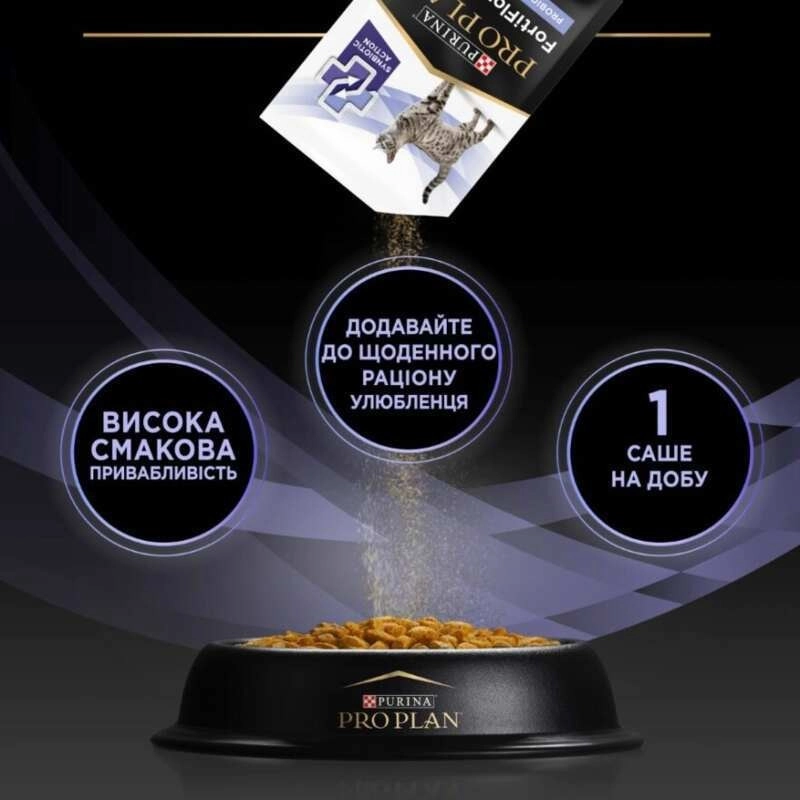Purina Pro Plan Fortiflora Plus пробіотик для котів та кошенят 1.5 г - для підтримки мікрофлори ШКТ (8445290507495)  - фото 2