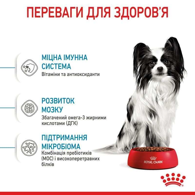 Royal Canin X-SMALL Puppy 2-10 Months With Poultry сухий корм для цуценят мініатюрних порід 0.5 кг - з домашньою птицею(3182550793568)  - фото 8