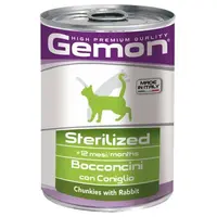 Gemon Sterilized Bocconcini ВОЛОГИЙ КОРМ Економ коти (з кроликом) 415 г 