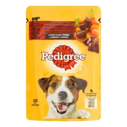 Pedigree ВОЛОГИЙ КОРМ Економ собаки (з яловичиною та ягням в соусі) 100 г
