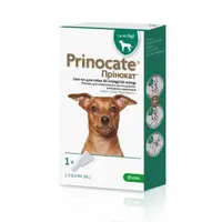Prinocate краплі для собак 0.4 мл/1 піпетка - від бліх і кліщів, до 4 кг (3838989720742) 