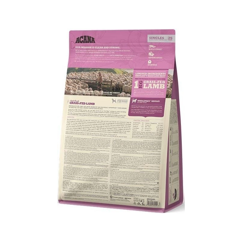 Acana GRASS-FED LAMB СУХИЙ КОРМ Холістік собаки (з ягням) 2 кг  - фото 3