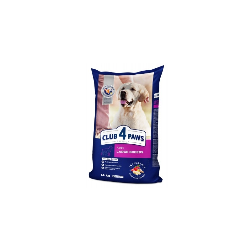 Club 4 Paws Premium ADULT Large Breeds СУХИЙ КОРМ Premium собаки великих порід (з куркою) 14 кг 