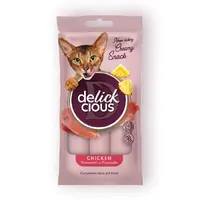 Delickcious Creamy Snack ЛАСОЩІ Premium коти (з куркою та ананасом) 15 г 