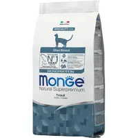 Monge Monoprotein Trout Sterilised Natural сухой корм для стерилизованных кошек 400 г - с форелью (8009470005227) 