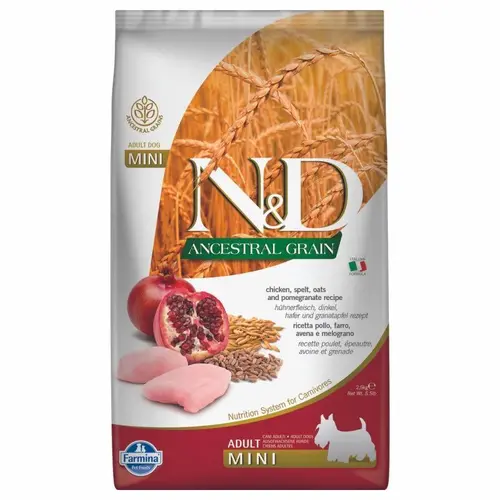 Farmina N&D AG ADL FREE PUMPKIN C & P СУХ. КОРМ Хол. собаки др. порід (з куркою, гарб. та гранатом) 800 г