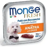 Monge Dog Wet Fresh влажный корм для собак 100 г - с уткой (8009470013048) 