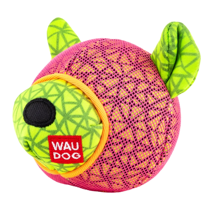 WAUDOG Fun Ведмідь іграшка для собак 12х11 см - рожева (4823089348636)  - фото 1